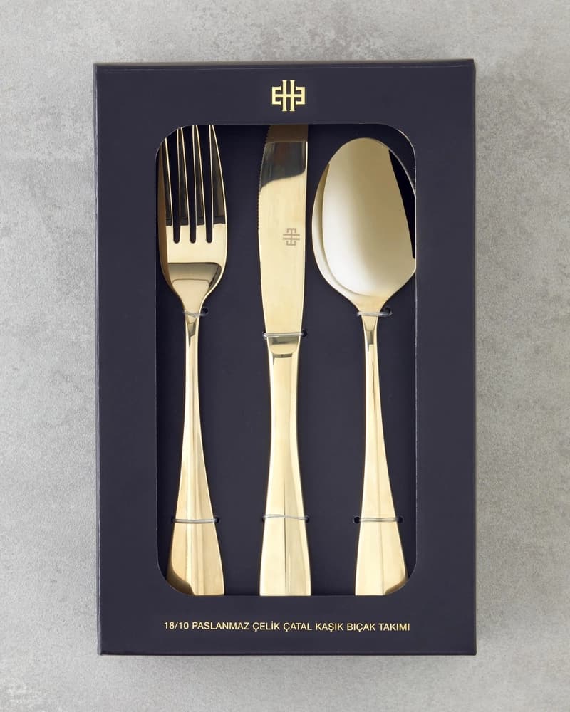 Azul Gold – Set Lugë, Pirunë dhe Thika
