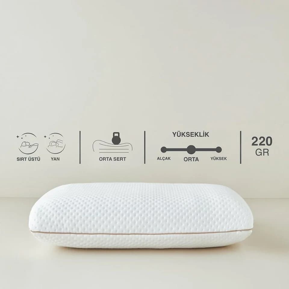 Jastëk Visco Memory Foam 60x40x16 cm