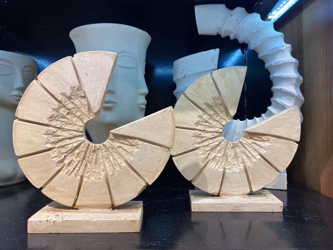 Set Dekorativ Spiral Stone – 2 Copë