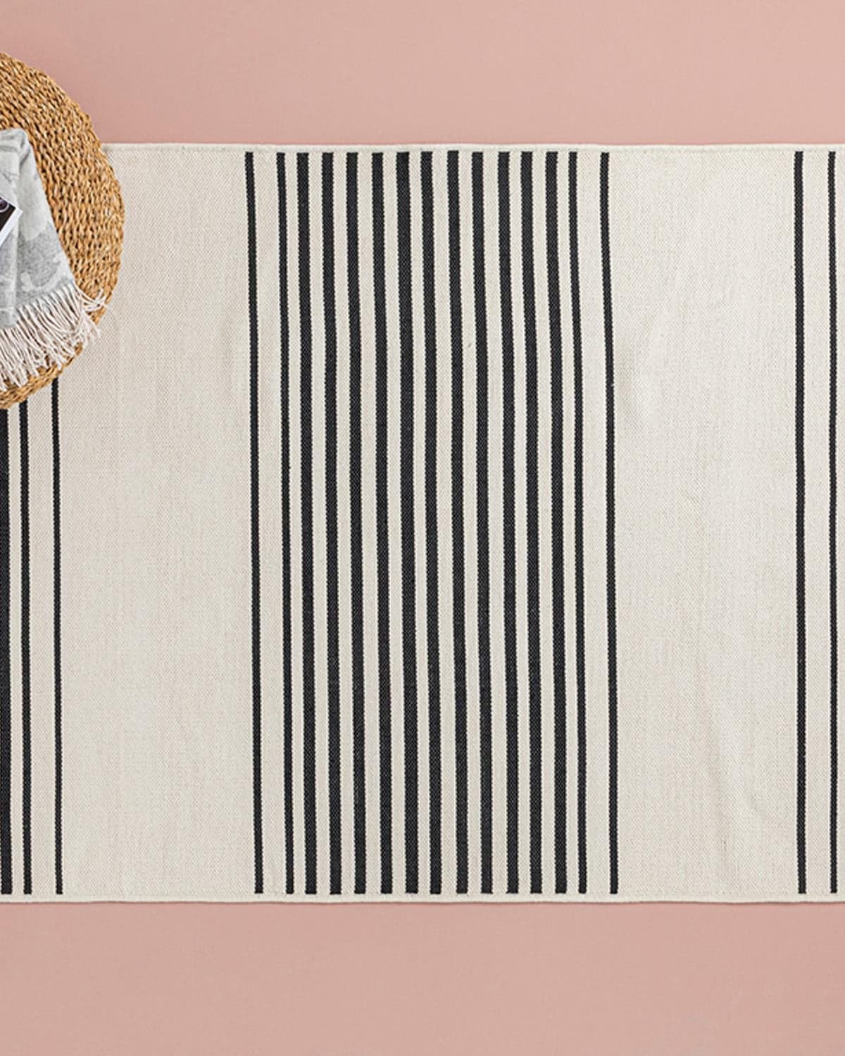Royal Blend Weaved Rug 120x180 cm Cream - Black