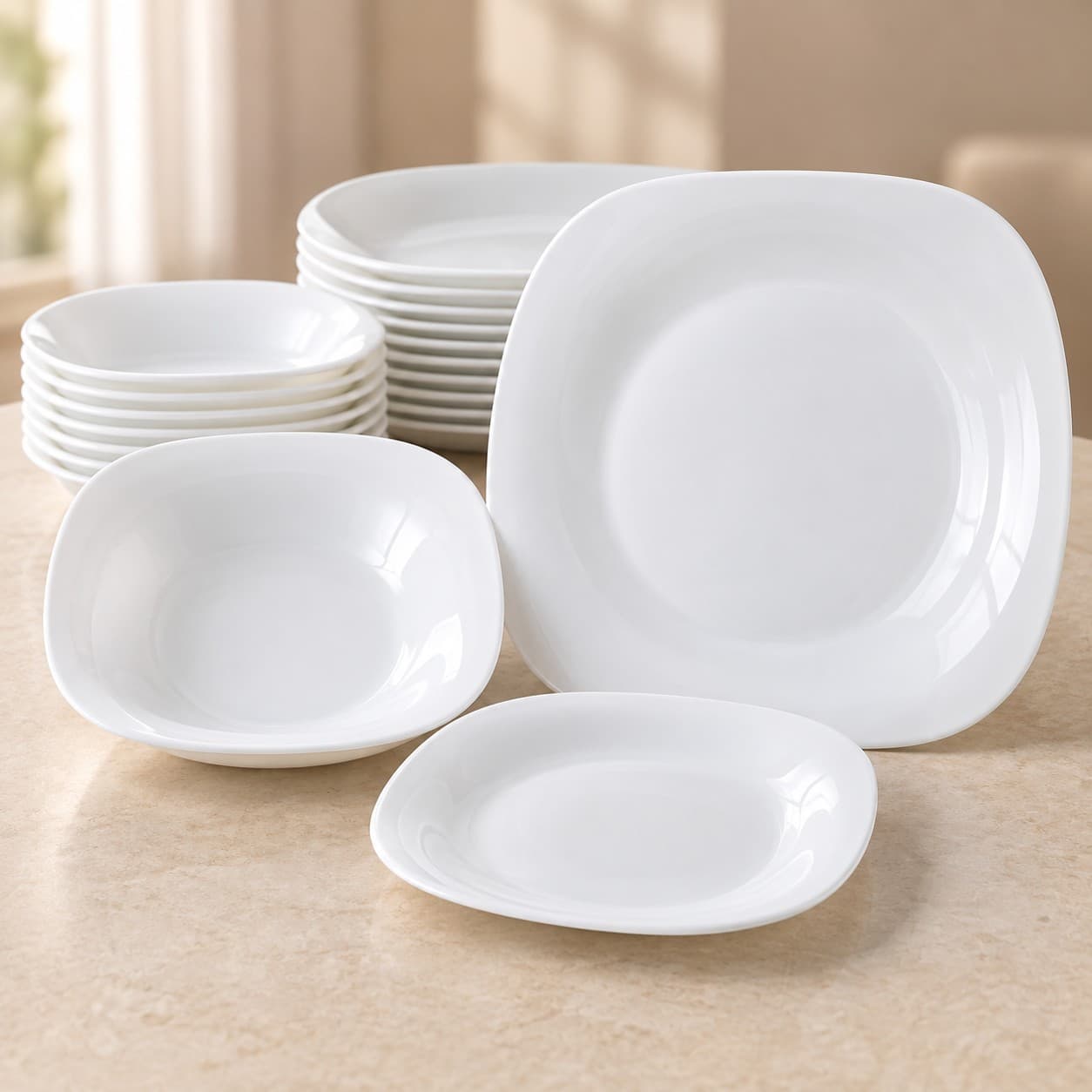 Glassware Opal Set – Set Pjatash 18 Pjesë