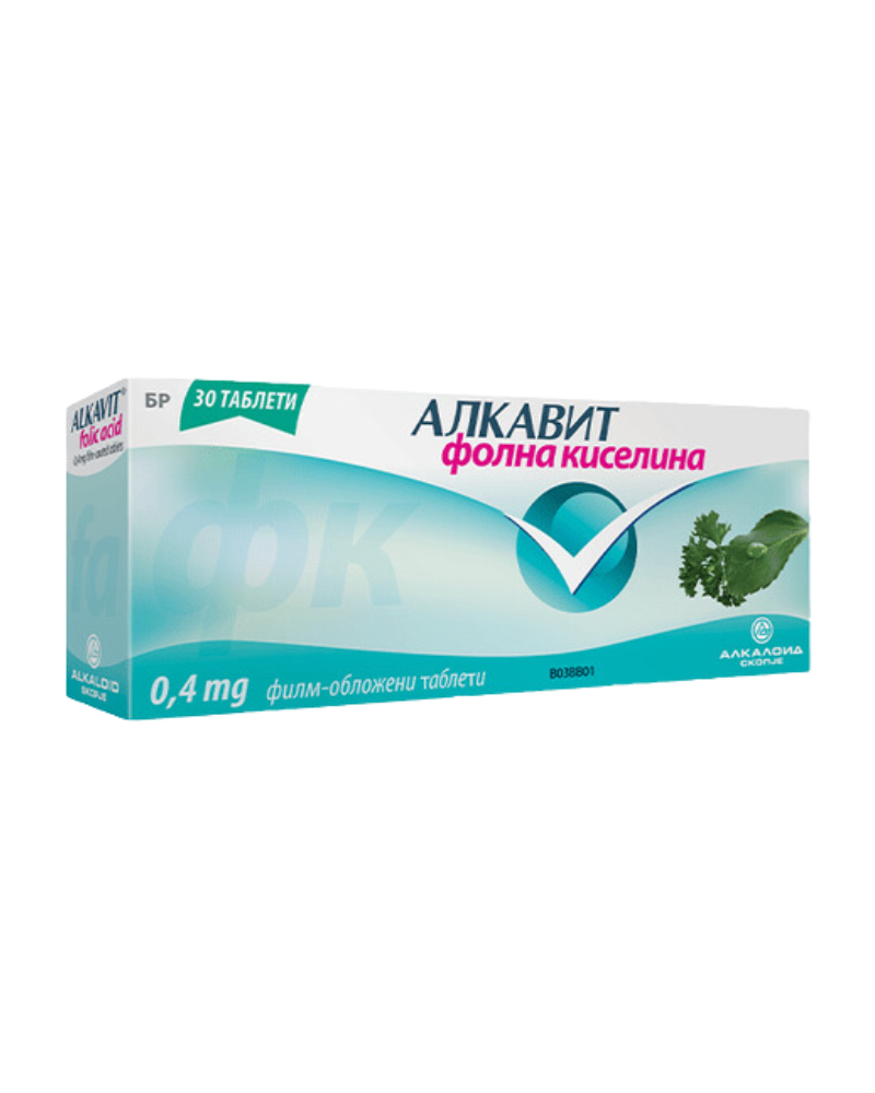ALKAVIT FOLIC ACID 30X0.4MG