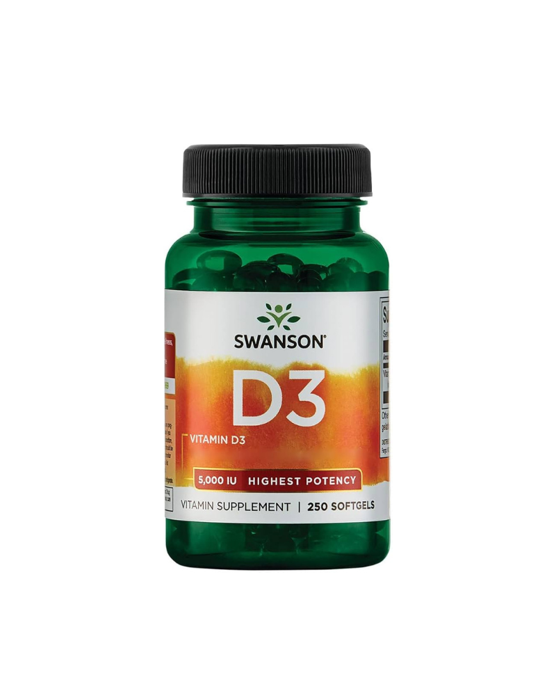 VITAMIN D3 5000 IU (125MCG) 250 SOFTGELS