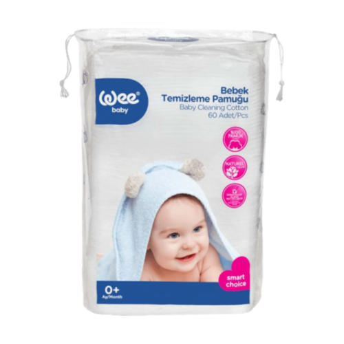 WEE BABY BABY CLEANING COTTON (60PCS)