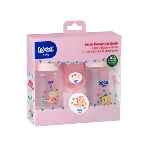 WEE BABY DINO SET PINK