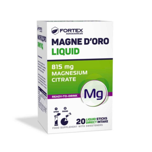 FORTEX MAGNE DORO LIQUID 815MG A20 SACH ME COPE