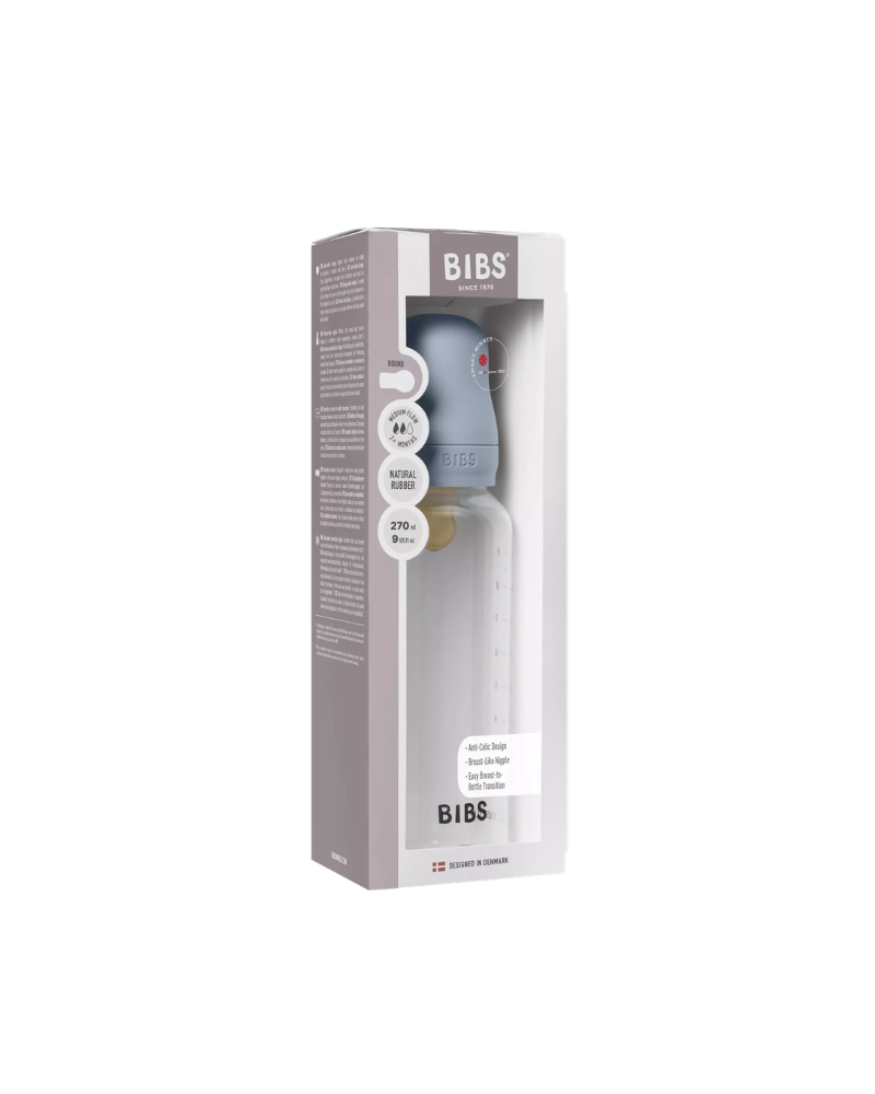 BIBS 5017231 PLASTIC BOTTLE 270ML BABY BLUE