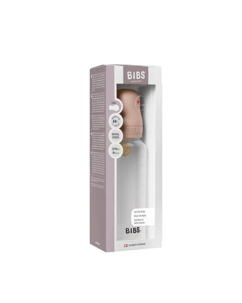 BIBS 5017244 PLASTIC BOTTLE 270ML BLUSH