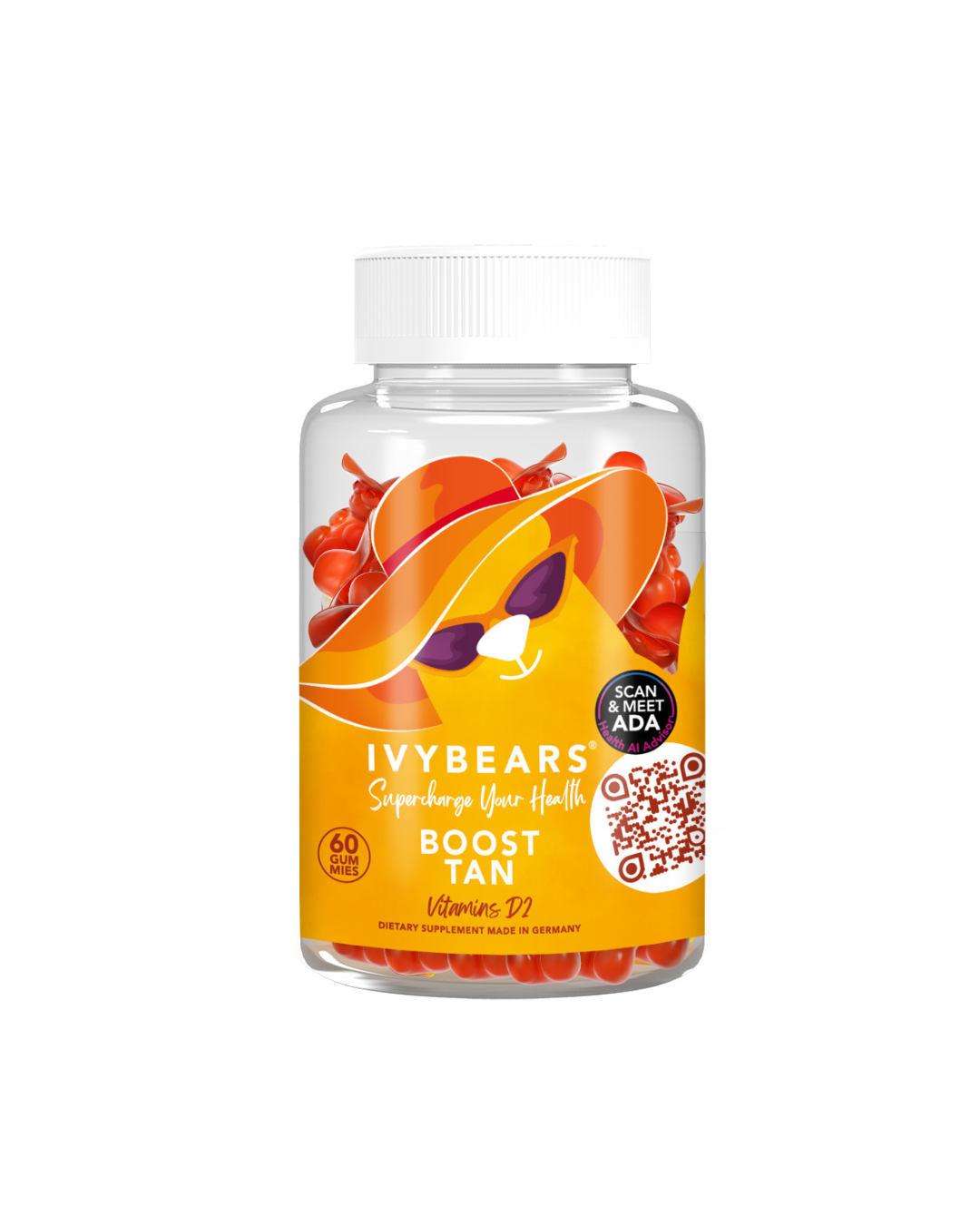 4149 IVYBEARS BOOST TAN 60 GUMMIES