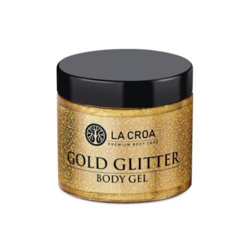 LA CROA GOLD GLITTER BODY GEL 185ML