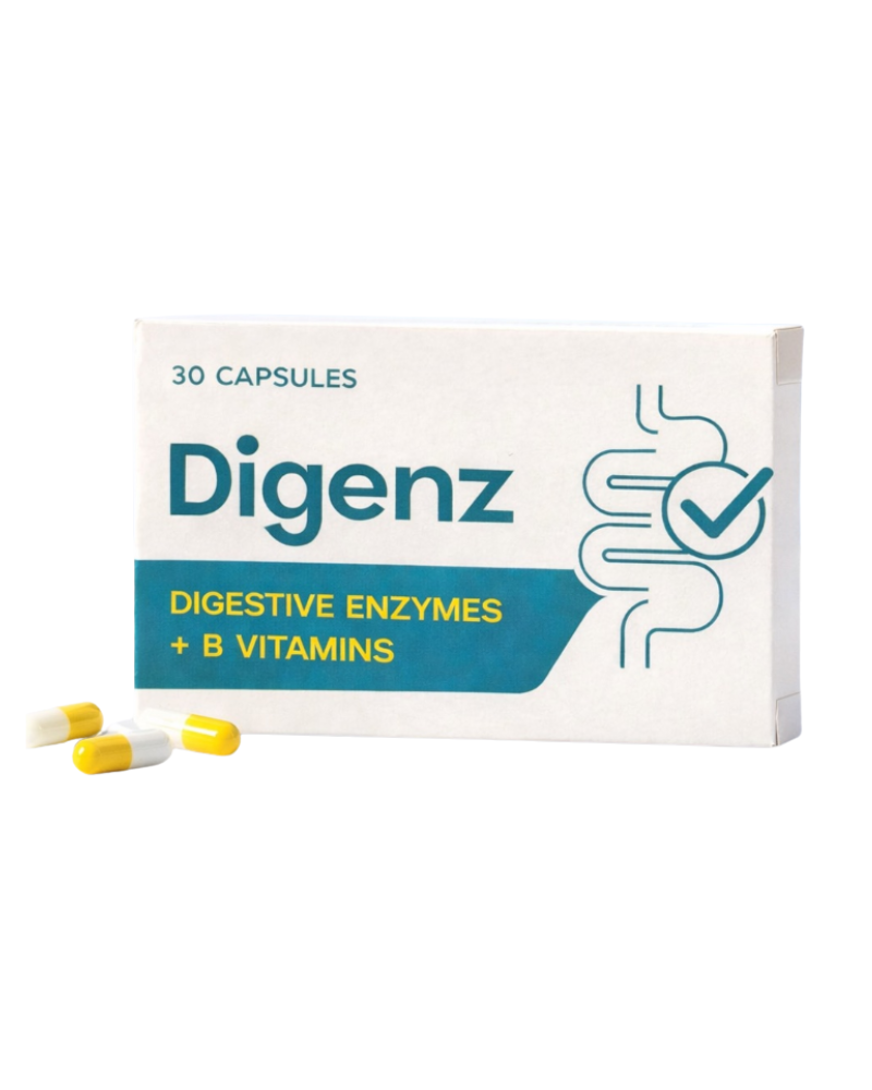 DIGNEZ (DIGESTIVE ENZYMES + B VITAMINS) N30