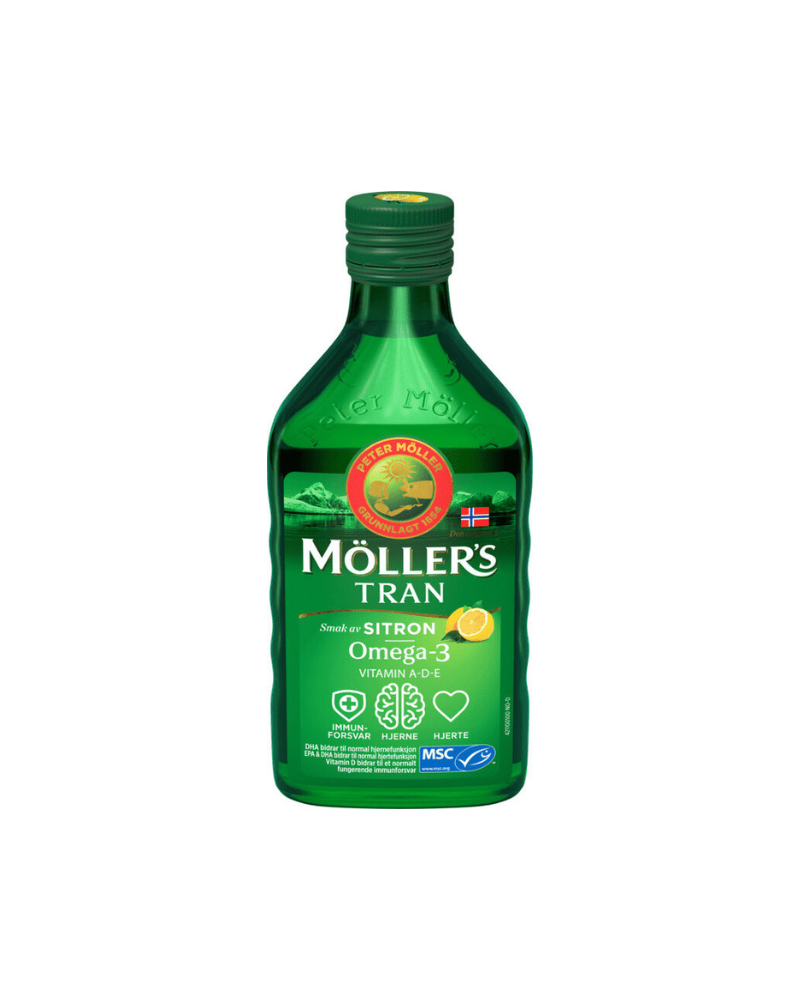 MOLLERS LEMON OMEGA 3 COD LIVER OIL 250ML